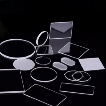 Square fused silica optical window