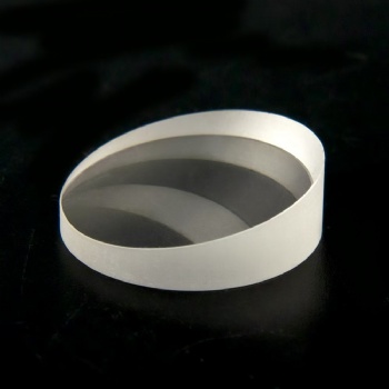 Wedge fused silica window