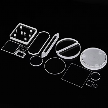 fused silica window with holes