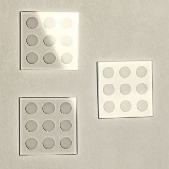 Optical hole window glass